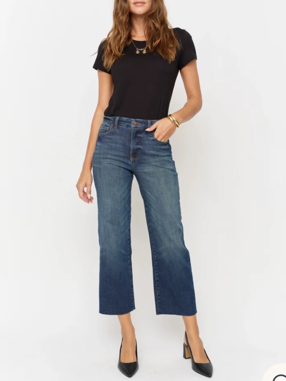 Oliver Logan Aberdeen Wide Leg Crop Jeans